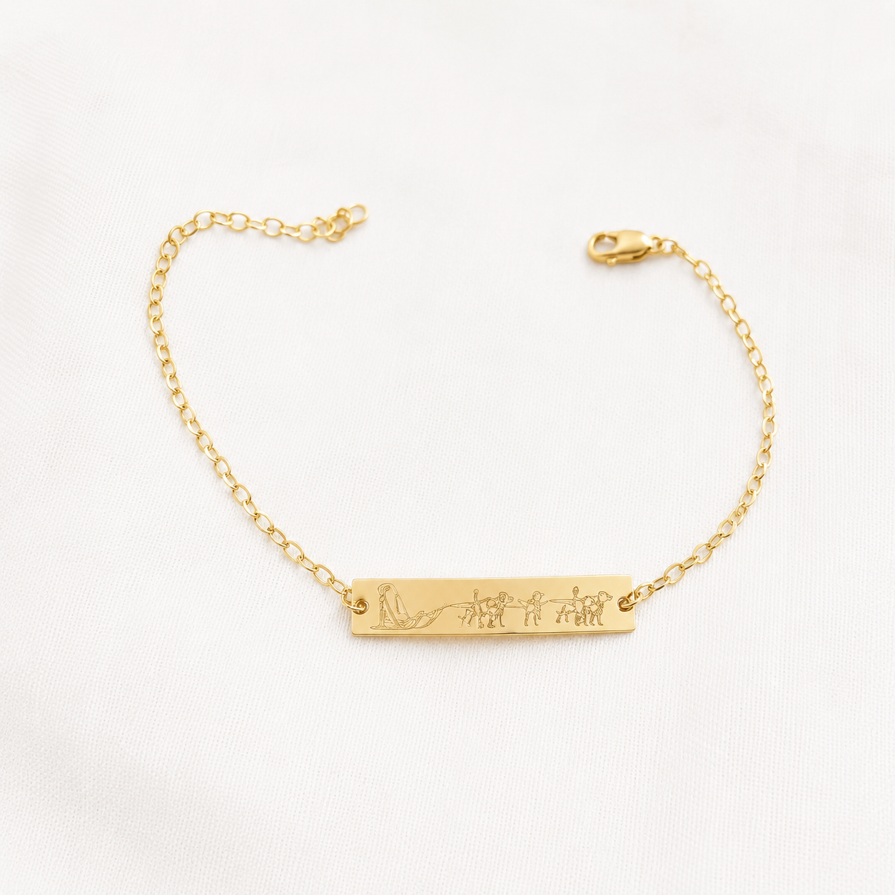 Bar armband (14 karaat goud) - Afbeelding 3