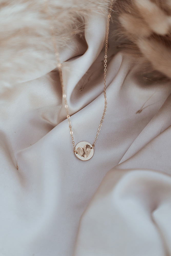 Gepersonaliseerde coin ketting