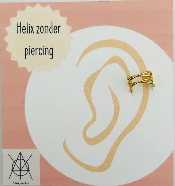Helix 2 dubbel goudkleurig
