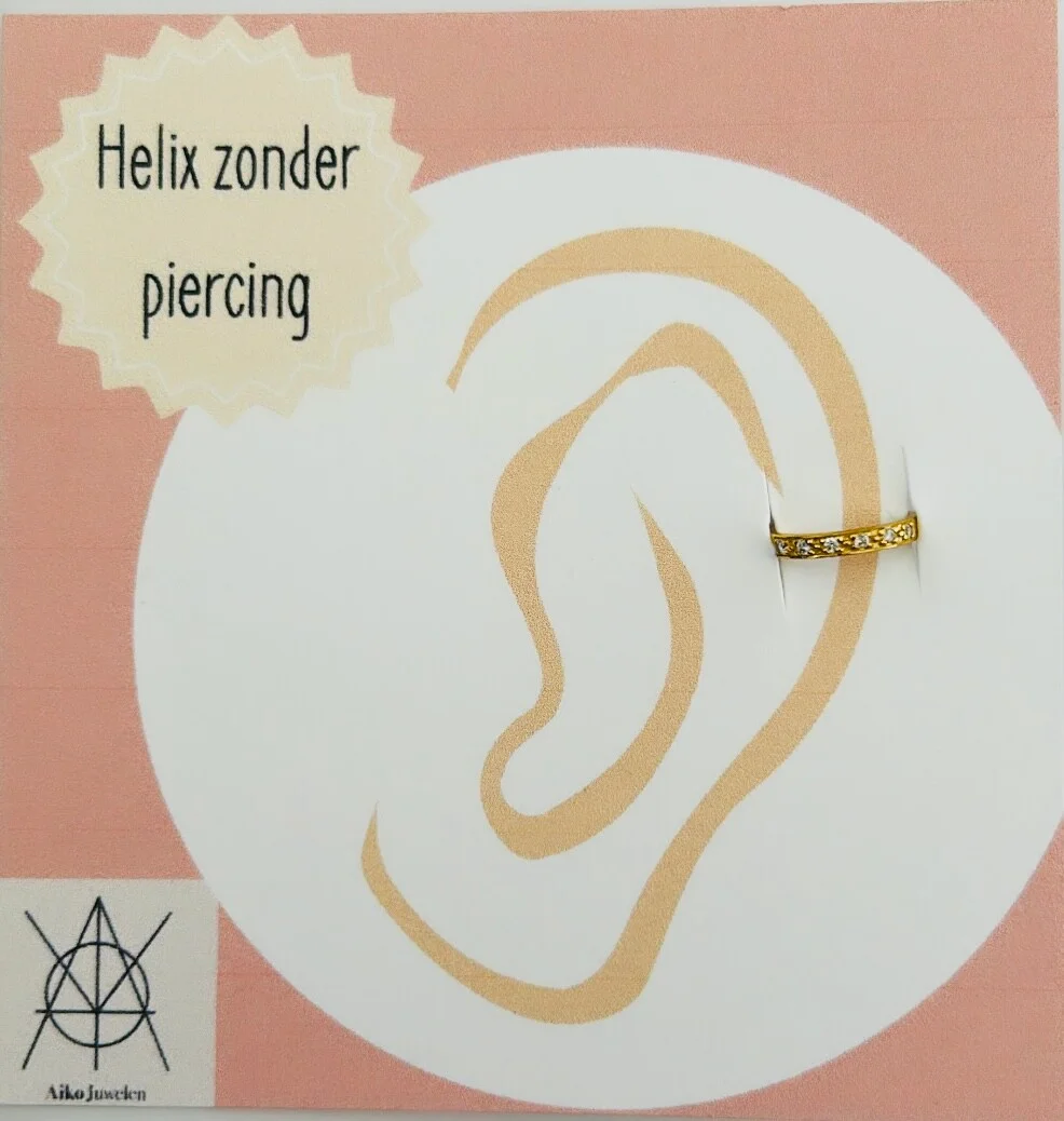 Helix fijn model met zirkonium steentje