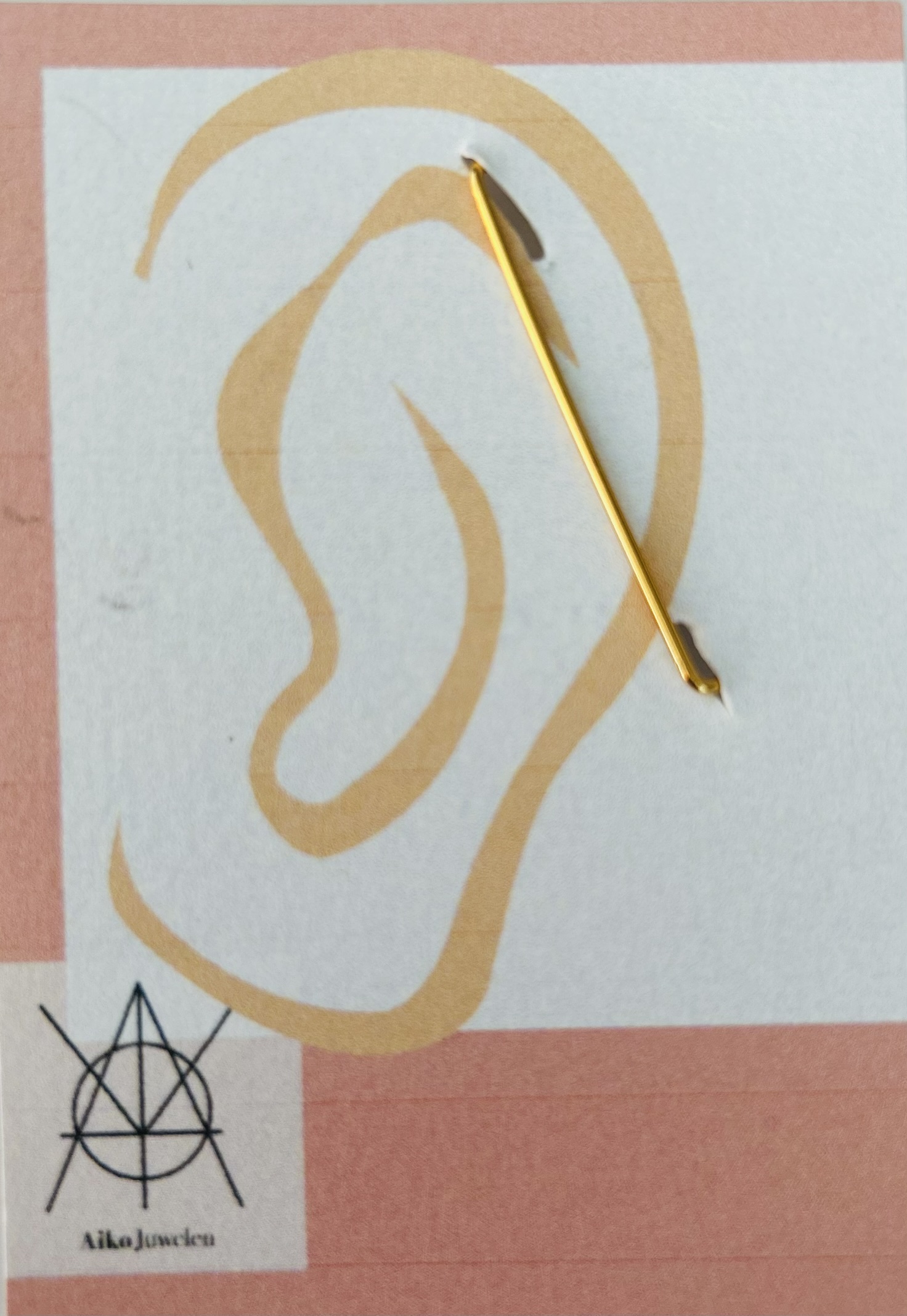 Helix staaf goudkleurig